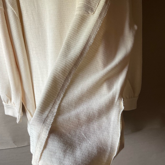 Perch by blu pepper top. Cream. Long sleeve. Size 1X - Picture 7 of 14